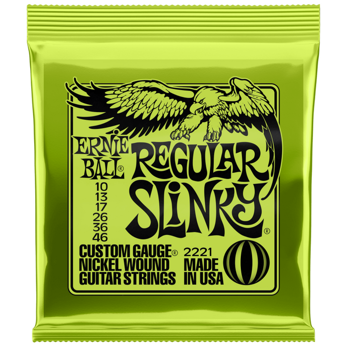 Zestaw Ernie Ball 2221 NC Hybrid Slinky struny do gitary elektrycznej 10-46 z kostkami i korbką
