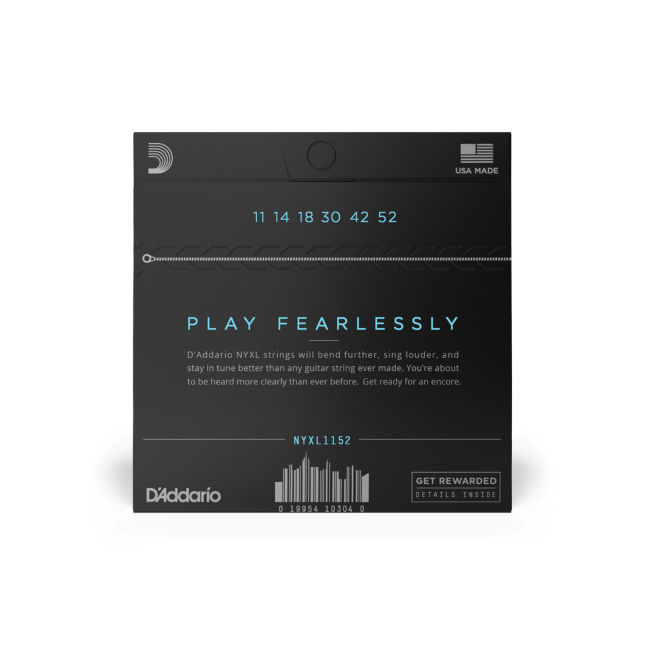 Struny do gitary elektrycznej D'Addario NYXL1152 Medium Top/Heavy Bottom 11-52