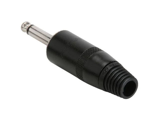 Wtyk jack 6,3mm głośnikowy mono Rean NYS225B czarny