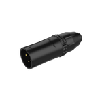 Wtyk XLR męski 3-pin wodoodporny IP67 Roxtone RX3MWP-BG