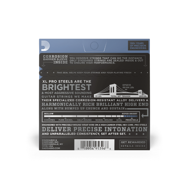 Struny do gitary elektrycznej D'Addario EPS510 Regular Light 10-46