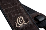 Pas do gitary skórzany Ortega OSCU-3 Dark Brown Lizzy ciemnobrązowy