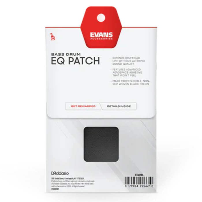 Łatka do bębna basowego EVANS EQPB1 Bass Drum EQ Patch Black Nylon