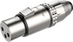 Wtyk XLR żeński 3-pin wodoodporny IP67 Roxtone RX3FWP-NG