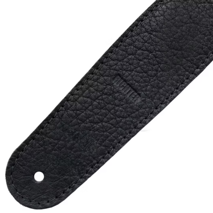 Pas do gitary Richter Luxury Bullneck Wild Black czarny skórzany