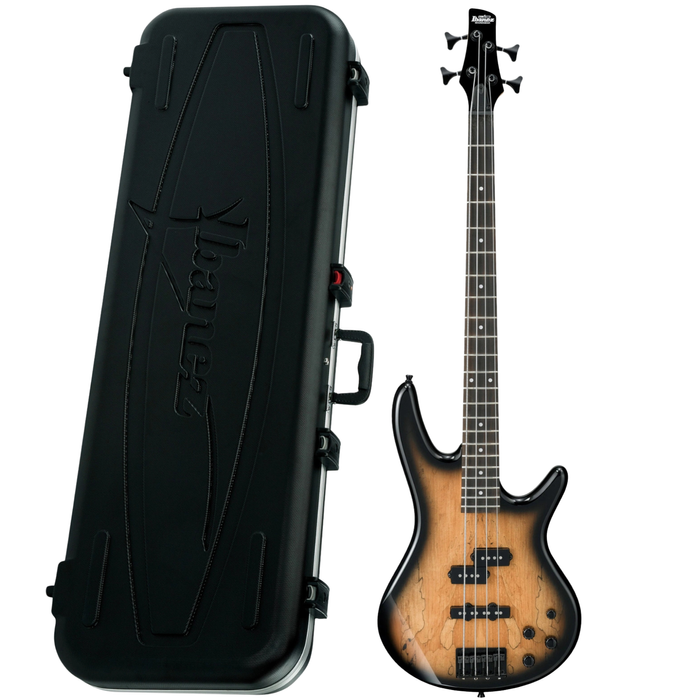 Zestaw gitara basowa Ibanez GSR200SM-NGT z dedykowanym futerałem Ibanez MB300C