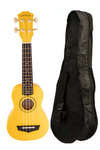 Ukulele sopranowe żółte z pokrowcem Arrow PB10 YW Soprano Yellow