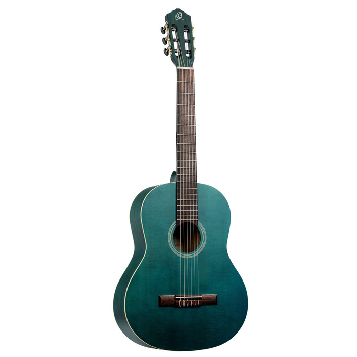 Zestaw gitara klasyczna 4/4 Ortega RST5MOC niebieska z pokrowcem
