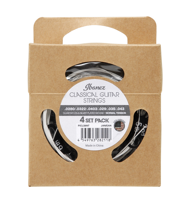 Struny do gitary klasycznej Ibanez PICLS6NT 28-43 (4 komplety)