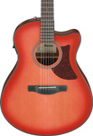 Gitara elektroakustyczna Ibanez AAM50CE-CRO Advanced Coral Red Burst Open Pore