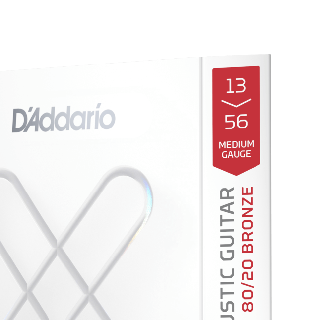 Struny do gitary akustycznej D'Addario XSABR1356 80/20 Bronze 13-56