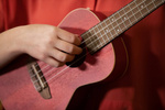 Ukulele koncertowe Ortega RUFIRE Earth Series czerwone ukulele Fire Red