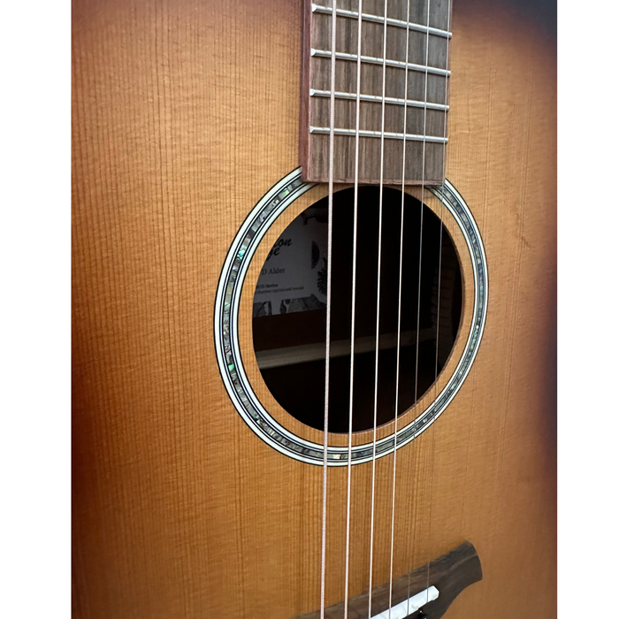 Gitara akustyczna lity świerk ciemny brąz typu dreadnought Baton Rouge TLA/D custom 3786