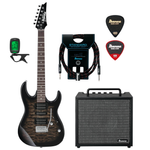 Zestaw gitarowy Ibanez GRX70QA-TKS gitara elektryczna z kombo gitarowym Ibanez IBZ10GV2 i akcesoriami