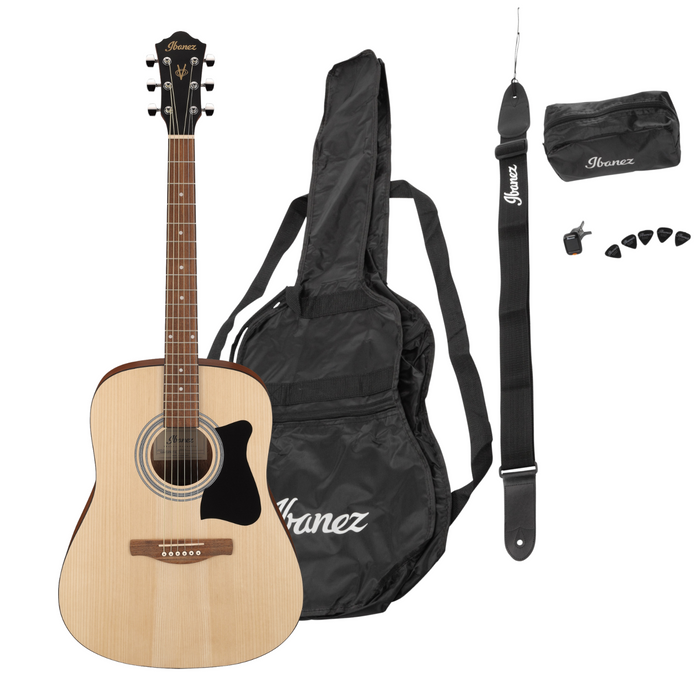Gitara akustyczna Ibanez V50NJP-OPN w zestawie z akcesoriami