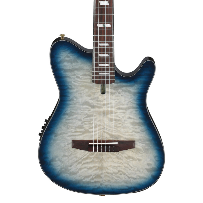 Gitara elektro klasyczna Ibanez FRH20QMN-CTL Cosmic Blue Starburst Low Gloss