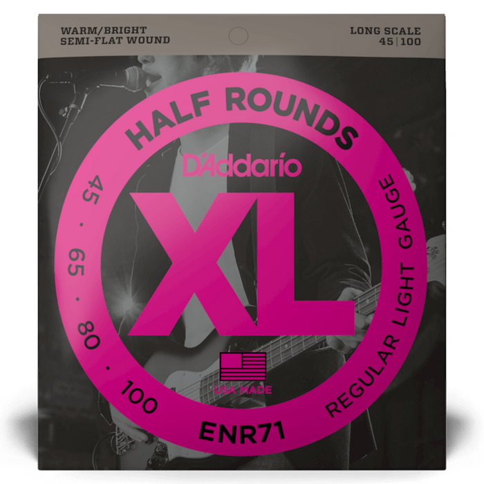 D'Addario ENR71 struny do gitary basowej Regular Light / Long Scale Set 45-100