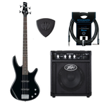 Zestaw gitara basowa Ibanez GSR180-BK z combo + akcesoria