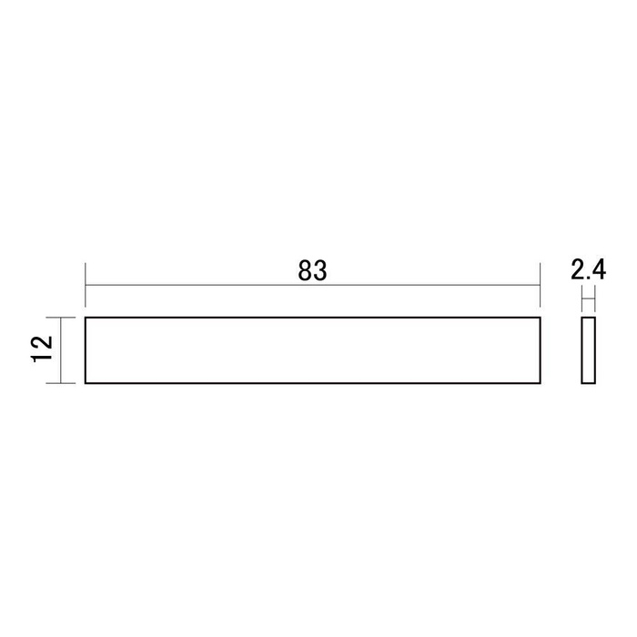 Siodełko do gitary z kości 83x12x2,4 HOSCO F-3402 Blank Bone