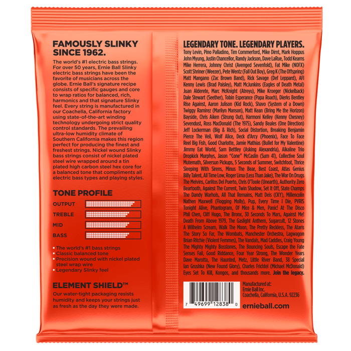 Ernie Ball long scale Slinky Bass Nickel Wound 32-130 (EB 2838) struny do gitary basowej