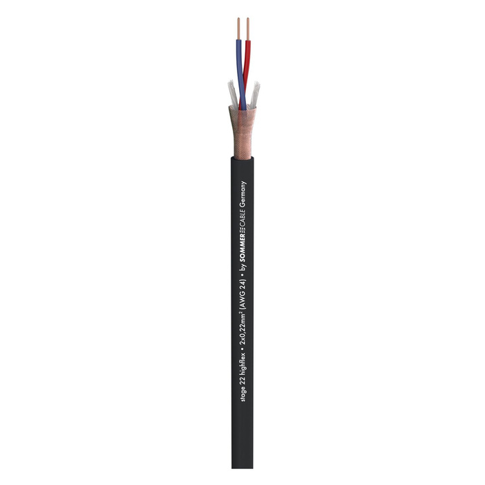 Kabel mikrofonowy Sommer Cable 200-0001 Stage 22 Highflex 2x0,22mm²