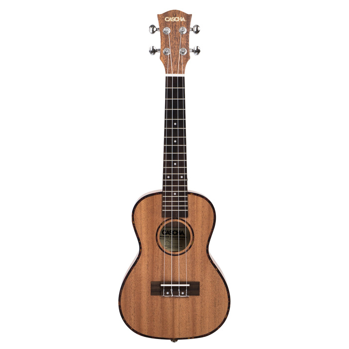 Ukulele koncertowe z mahoniu Cascha premium zestaw