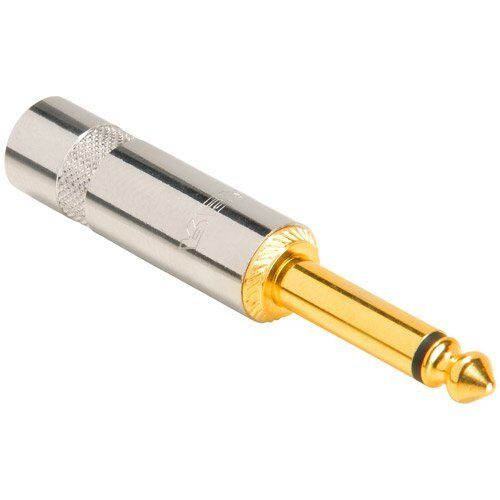 Wtyk jack 6,3mm mono Rean NYS224G ze złoconymi stykami
