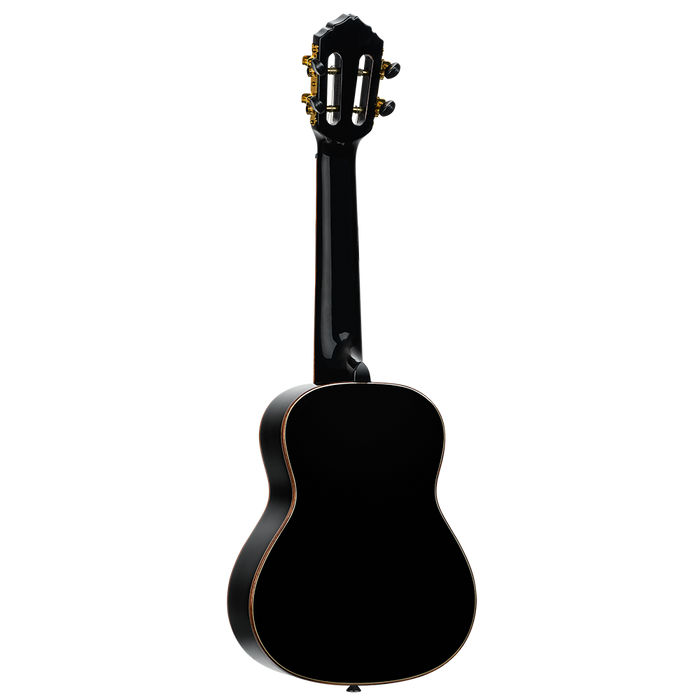Ukulele koncertowe Ortega RUOX-CC Onyx czarne połysk świerk/mahoń + pokrowiec