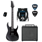 Zestaw gitarowy Ibanez GRGR131EX-BKF gitara elektryczna z combo Ibanez i akcesoriami