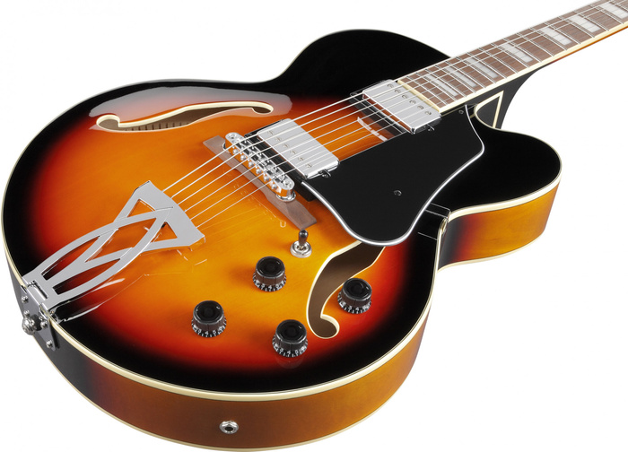 Gitara elektryczna Hollowbody Ibanez AF75-BS Artcore AF Brown Sunburst