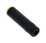 Gniazdo jack 3,5mm na kabel stereo Rean NYS240BG czarny ze złoconymi stykami