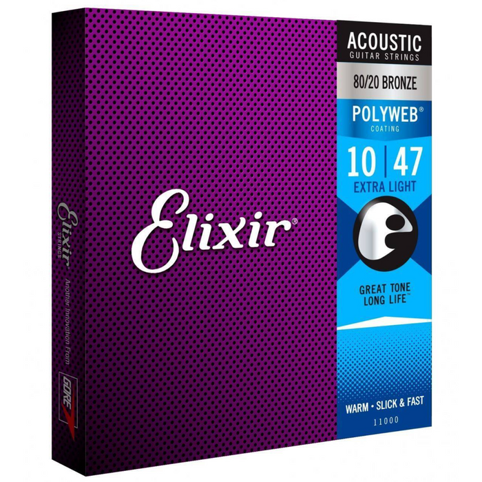 Elixir 11000 Extra Light (10-47) PW struny do gitary akustycznej