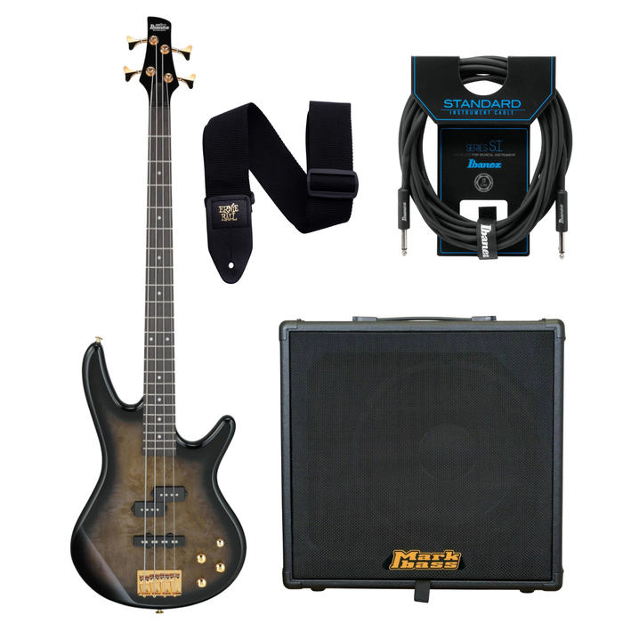 Zestaw gitara basowa Ibanez GSR200PC-TPB z  combo basowym Markbass CMB 101 Black Line