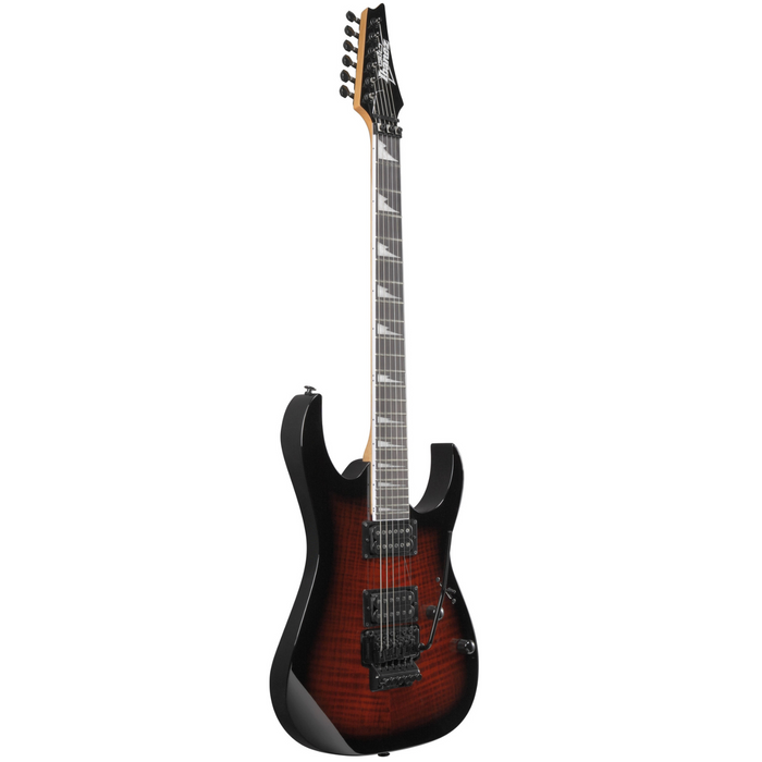 Zestaw gitara elektryczna Ibanez GRG320FA-TRB Superstrat z combo Orange i akcesoriami