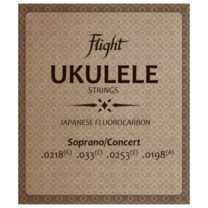 Struny do ukulele sopranowego i koncertowego Flight FUSSC100