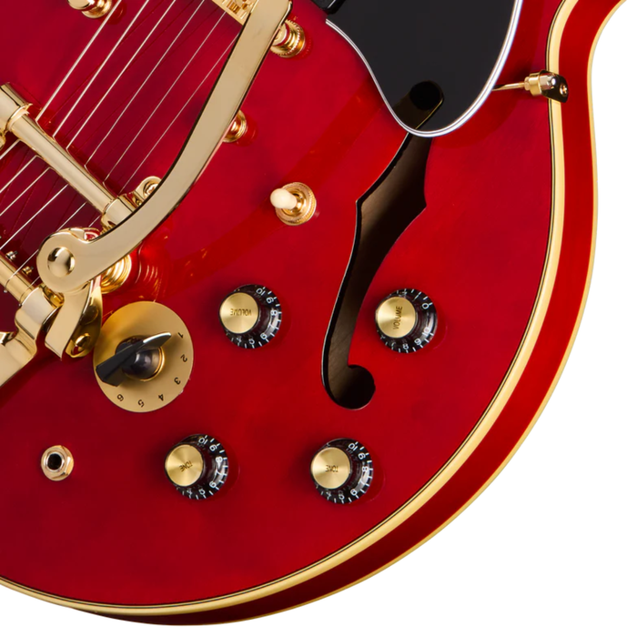 Epiphone Back to the Future ES-345 - Bigsby Sixties Cherry gitara elektryczna z futerałem