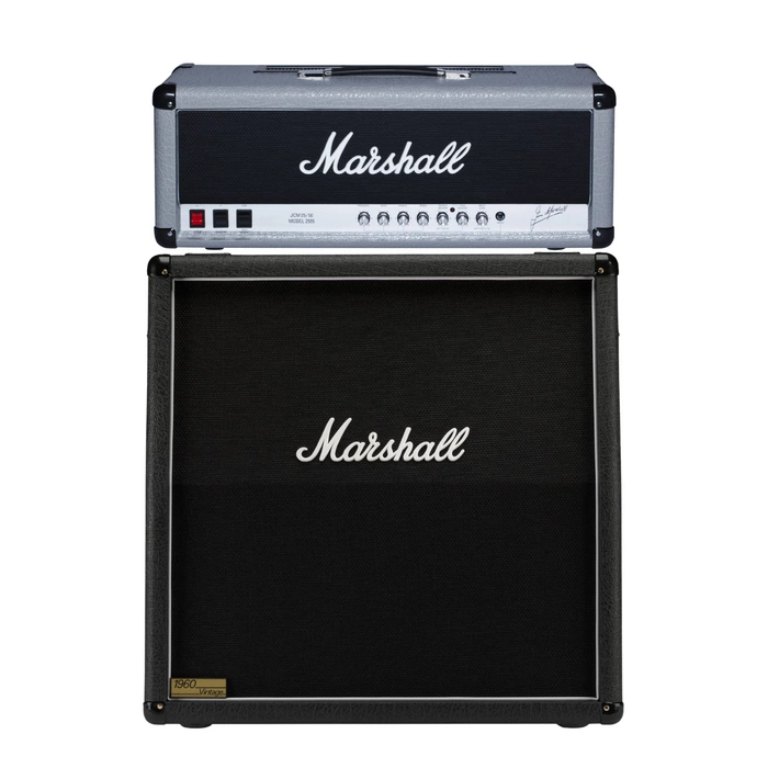 Marshall 2555X Silver Jubilee wzmacniacz lampowy head 100W z kolumną gitarową Marshall 1960AV 280W 4x12" 