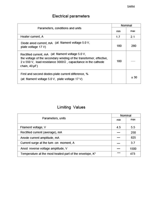 5AR4/GZ34 SOVTEK lampa elektronowa