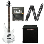 Zestaw gitara basowa Ibanez GSR200-PW z combo Promethean + akcesoria
