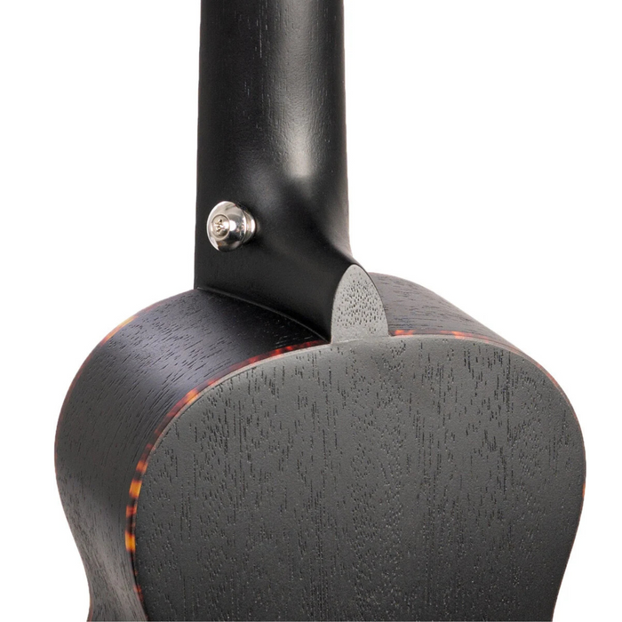Ukulele Sopranowe czarne z mahoniu Cascha Premium HH 2262 zestaw