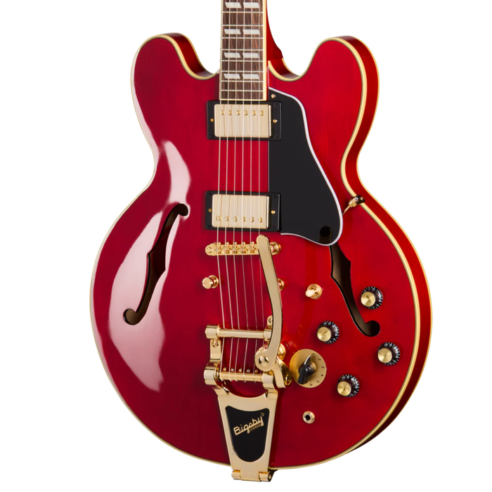 Epiphone Back to the Future ES-345 - Bigsby Sixties Cherry gitara elektryczna z futerałem