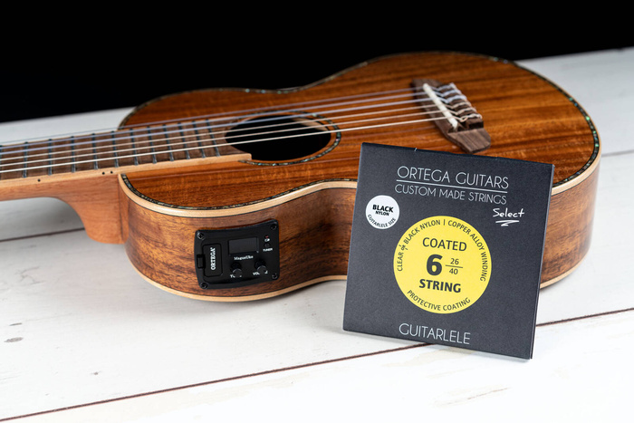 Struny do guitarlele Ortega GTLSBK 26-40 czarne