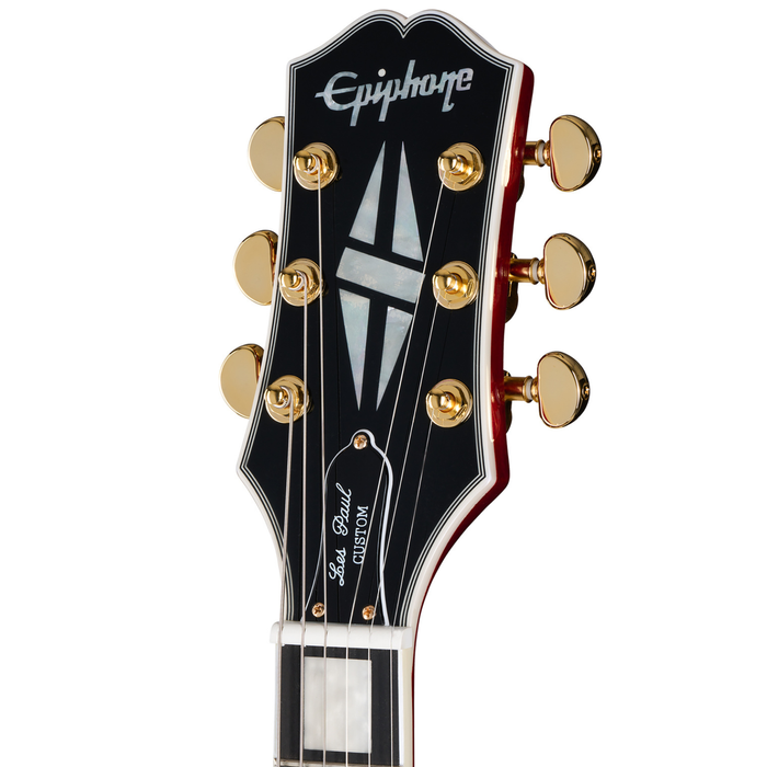 Epiphone Les Paul Custom Figured Heritage Cherry Sunburst RW gitara elektryczna z premium pokrowcem
