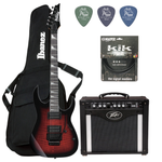 Zestaw gitara elektryczna Ibanez GRG320FA-TRB Superstrat z combo Peavey RAGE 258 i akcesoriami