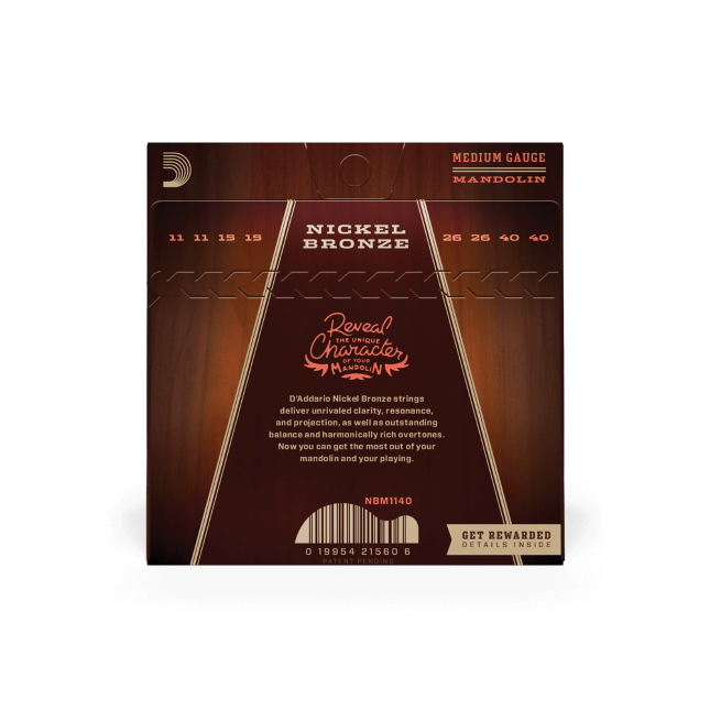 Struny do mandoliny D'Addario NBM1140 11-40 Medium Nickel Bronze