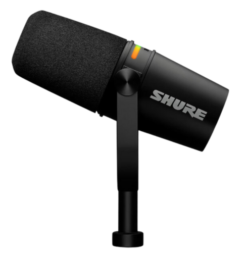 Zestaw do podcastów mikrofon Shure MV7+K XLR/USB-C + statyw 23840 König & Meyer