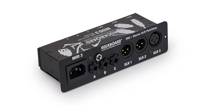 RockBoard MOD 3 V2 - All-in-One TRS & XLR Patchbay for Vocalists & Acoustic Players