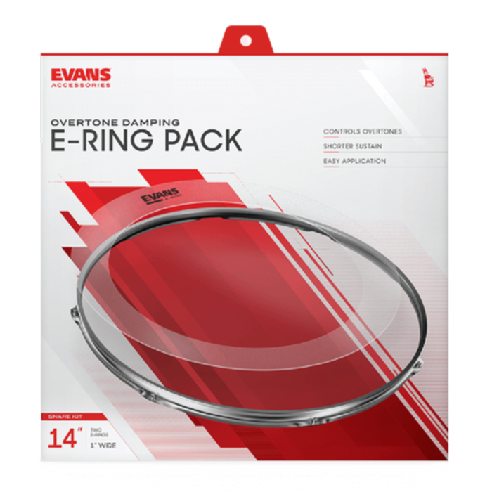 Pierścienie tłumiące na werbel naciąg EVANS ER-SNARE 14x1" i 14x1.5" 