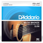 D'Addario EJ36 struny do gitary akustycznej Light 12 String Set 10-47