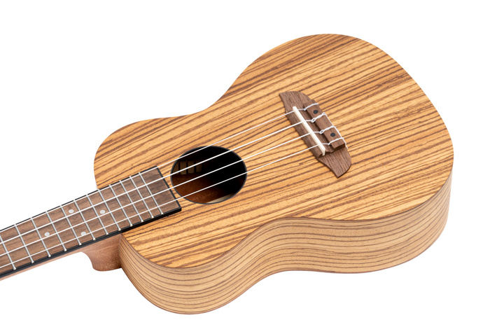 Ukulele koncertowe Ortega RFU11Z-L Zebrawood Natural dla leworęcznych z pokrowcem